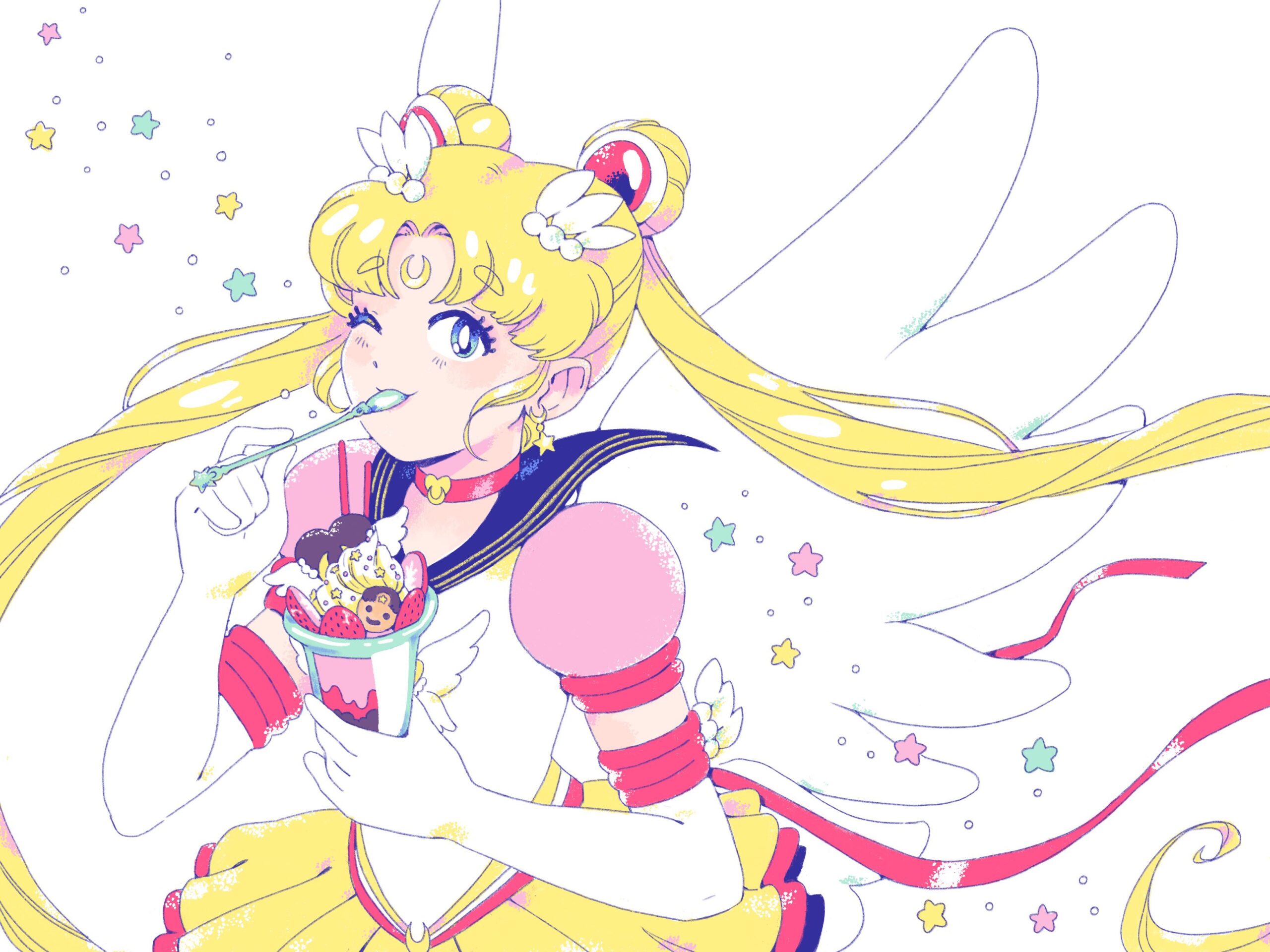 Starlight Honeymoon Therapy Parfait! - Sailor Moon fanart