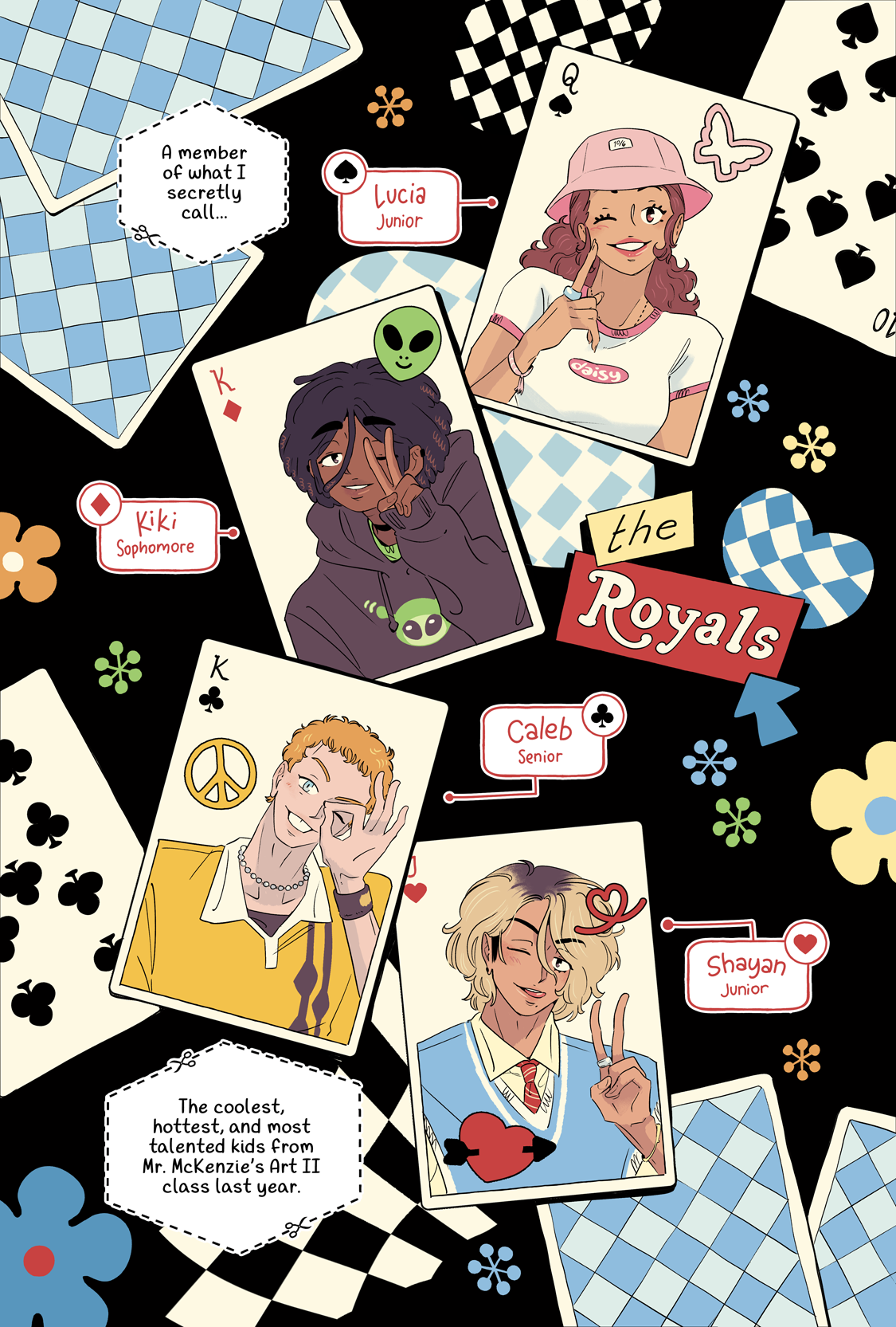 A member of what I secretly call...The Royals. The coolest, hottest, and most talented kids from Mr. McKenzie's Art II class last year.